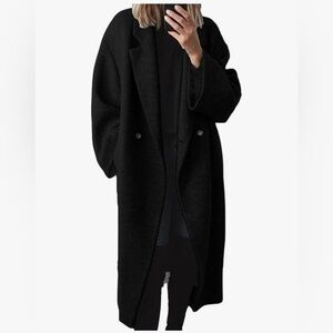 Elegant Black Women's Trench Coat